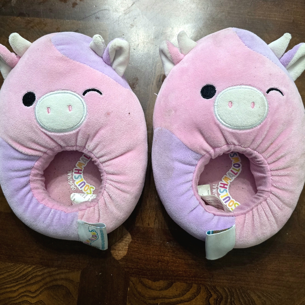 Pink and Purple Kids Animal Slippers